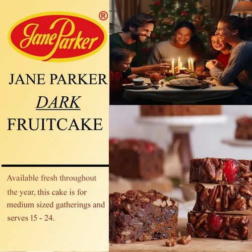 Vista 5 de Jane Parker Fruitcake Dark Fruit Cake - Anillo de 3 libras (48 onzas) en una lata coleccionable de vacaciones (los colores pueden variar)