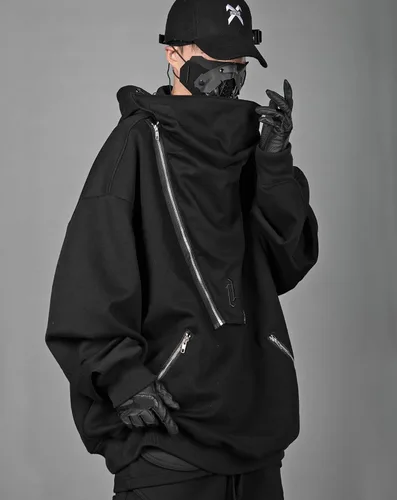 Vista 2 de Niepce Inc Sudadera con capucha japonesa para hombre