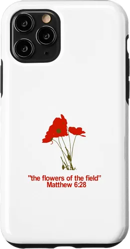 Vista 29 de Look at All The Beautiful Flowers of The Field Matthew 6:28 Case for iPhone 17