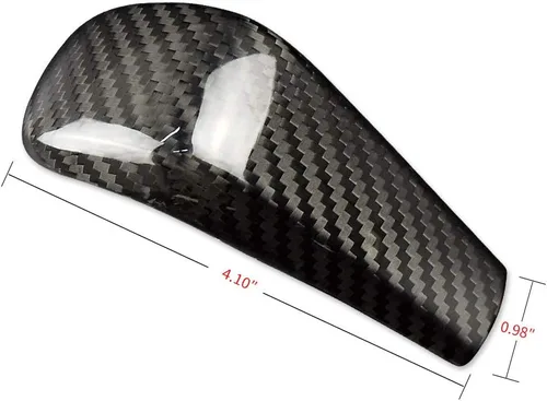 Vista 3 de AIRSPEED Cubierta de fibra de carbono para pomo de palanca de cambios BMW, control central, protector de cabeza de palanca de cambios, accesorios