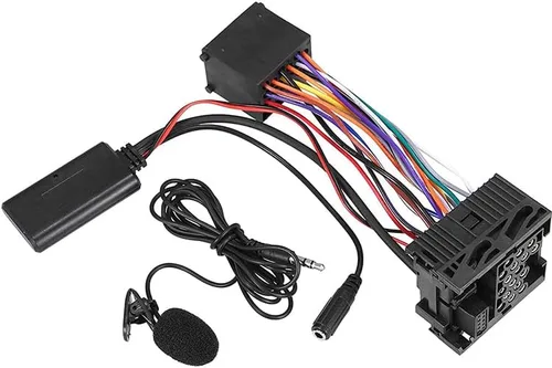 Vista 9 de Adaptador AUX de audio compatible con Bluetooth 5.0 con micrófono, compatible con BMW Serie 3 E46 320i, 320ci, 320cic, 323i, 323ci, 323cic, 325i