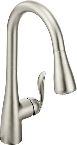 Vista 10 de Moen Arbor Chrome Motionsense Wave Touchless Grifo de cocina desplegable de una manija con limpieza eléctrica, 7594EWC