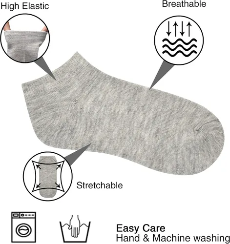Vista 2 de SPTRAMLE Calcetines para niños 25 pares de calcetines para niños pequeños de corte bajo para niños y niñas de 0 a 14 años juego de 25 pares