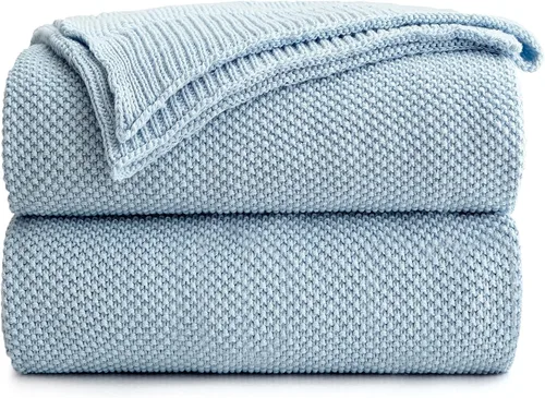 Vista 10 de Longhui bedding - Manta de punto trenzado de algodón negro para sofá, silla, cama, decoración del hogar, 2.5 libras, 50 x 60 pulgadas, ligera