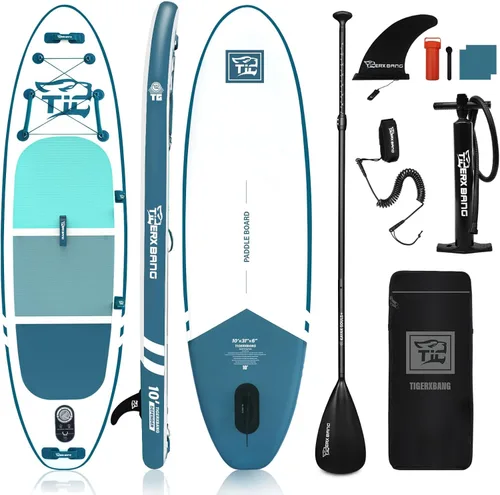 Vista 12 de Inflatable Paddle Board with Premium SUP Board Accessories, Allround Paddle Boards for Adults/Youth,Stand Up Paddle Board Defender Collection