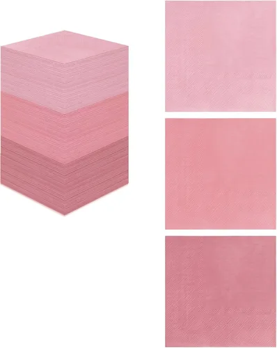 Vista 18 de 300 unidades de servilletas blancas lechosas para bebidas, servilletas de cóctel blancas lechosas de 2 capas, servilletas desechables para fiesta