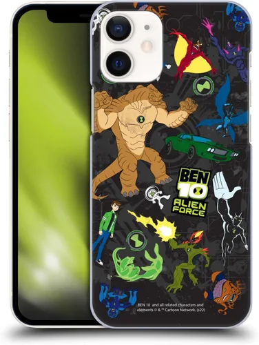 Vista 9 de Head Case Designs Funda rígida con licencia oficial de Ben 10: Alien Force Ben's Jacket Graphics compatible con Apple iPhone 12 Mini