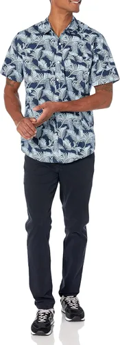 Vista 5 de Tienda Essentials - Camisa de manga corta para hombre ajuste regular con impresión