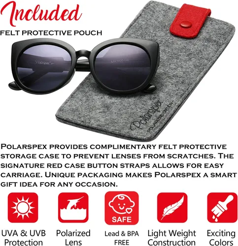 Vista 2 de PolarSpex Lentes de sol polarizados para niñas de 2 a 8 años