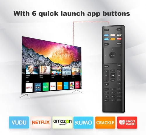 Vista 3 de para control remoto Vizio Smart-TV, compatible con VIZIO Smart TV