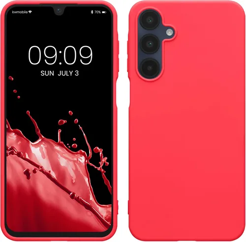 Vista 180 de kwmobile Funda compatible con Samsung Galaxy A12 - Funda protectora de silicona TPU suave y delgada - Azul Báltico