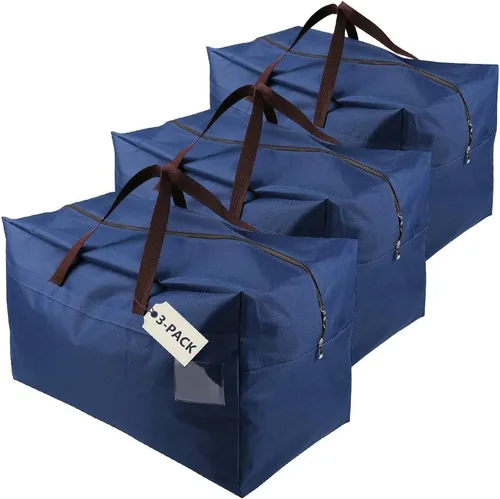 Vista 14 de 100L grande ornamento almacenamiento resistente al agua lleva bolsas de Negro
