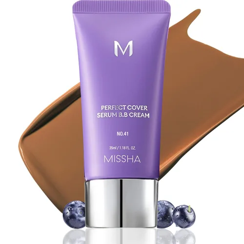 Vista 12 de MISSHA M PERFECT COVER SERUM BB CREAM No.13 Light Fair- Fair with Cool Undertone, BB Cream de Cardi B Pick, tinte para la piel, hidratante tintado
