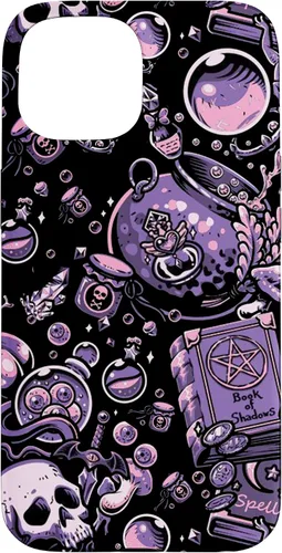 Vista 6 de Funda linda para iPhone 16 Witch's Essentials Pattern Witchy Design Halloween