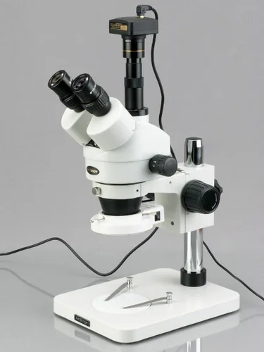 Vista 4 de AmScope Microscopio estéreo trinocular profesional del zoom SM-1TSZ-144S