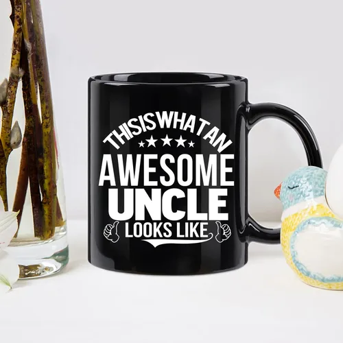 Vista 4 de Awesome Uncle Gifts This is What an Awesome Uncle Looks Like Taza impresionante tío taza de cumpleaños Día del Padre regalos para tío de sobrina