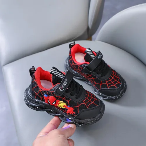 Vista 9 de Zapatillas iluminadas LED de dibujos animados para deportes al aire libre y correr con diseño transpirable