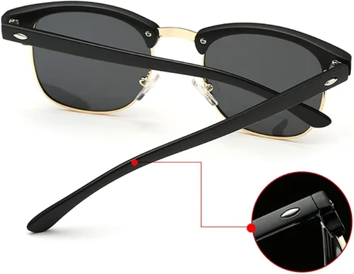 Vista 3 de Gafas de sol polarizadas para mujeres y hombres sin montura montura montura gafas de sol con protección UV400