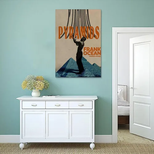 Vista 4 de WATERA Póster Frank Pirámides del Océano Pósteres de Música para Decoración Estética de Habitación Arte en Lienzo Decoración de Dormitorio 20 x 30