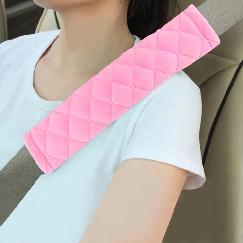 Vista 25 de Amooca Fundas Suaves para Cinturón de Seguridad del Automóvil Almohadillas de Hombro para Cinturón de Seguridad 2 PCS Ajuste Universal para Todos
