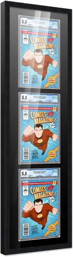 Vista 7 de Poster Palooza Marco de cómics con paspartú para 1 cómic de grado CGC, CBCS o PGX, marco de cómic de bronce para cómic de 8.125 x 13 pulgadas