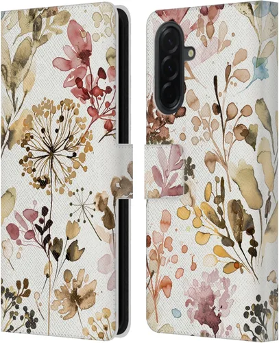 Vista 126 de Head Case Designs Officially Licensed Ninola Beige Wild Grasses Leather Wallet Case Compatible with Samsung Galaxy A07 4G