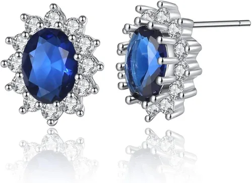 Vista 6 de Jeolory Juego de joyas brillantes con colgante de girasol y diamantes de imitación de cristal para mujeres señora y niña S Cobre Sin gemas