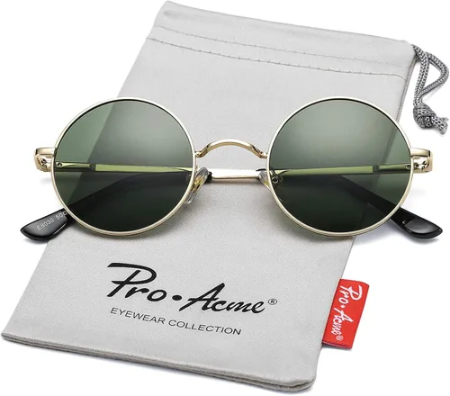 Vista 3 de Pro Acme - Gafas de sol polarizadas redondas para hombre y mujer estilo John Lennon