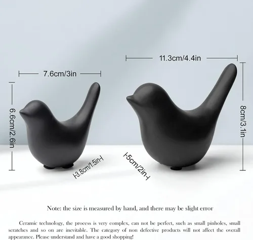 Vista 2 de Estatuas de animales pequeños, decoración del hogar, estilo moderno, pájaros, adornos decorativos para sala de estar, dormitorio, escritorio
