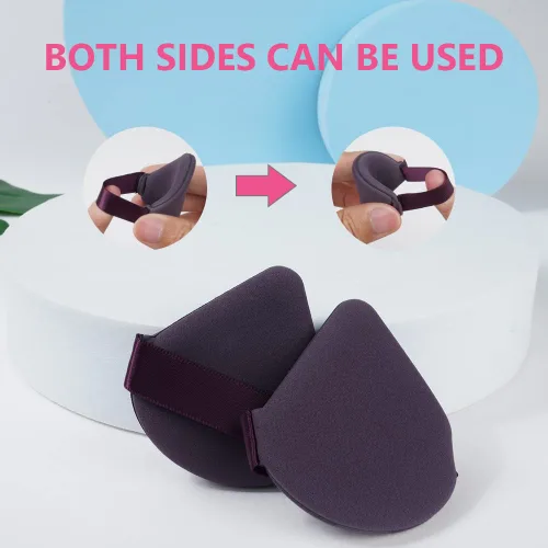 Vista 7 de Ainiv 6 esponjas de maquillaje con cojín de aire para base, soplos de polvo triangulares con estuche portátil, esponjas de maquillaje secas