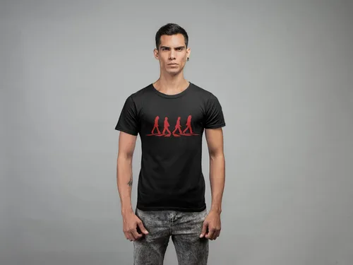Vista 2 de The Beatles Camiseta Abbey Road Crosswalk Camiseta Mercancía T Shirt T-Shirt TS1