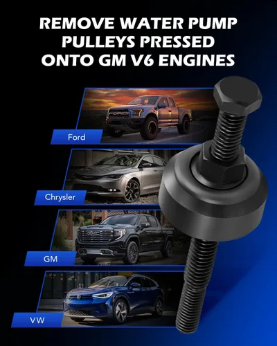 Vista 3 de Orion Motor Tech - Juego de herramientas de extracción e instalación de polea de bomba de dirección asistida, herramientas de extracción e