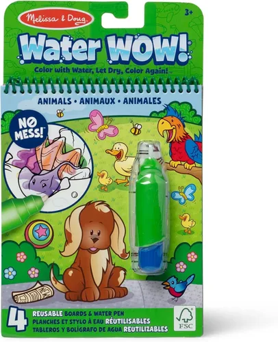 Vista 10 de Melissa & Doug On The Go Water Wow! Almohadilla de actividades para colorear reutilizable que se revela con agua - Selva