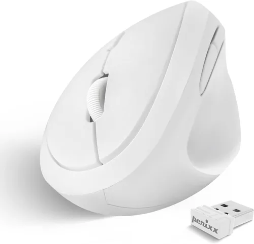 Vista 12 de Perixx PERIMICE-819B - Mouse vertical portátil Bluetooth - Especificaciones inalámbricas 3 en 1 para múltiples dispositivos, clic silencioso