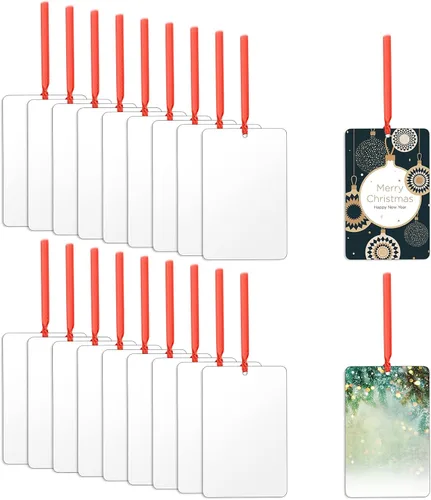Vista 13 de Adornos de Navidad personalizados con foto, 1-150 paquetes de imágenes de texto con nombre de logotipo personalizado para bodas de Navidad