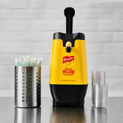 Vista 5 de Bolsa dispensadora de mostaza amarilla clásica de French's con ajuste, 1.5 galones - Una bolsa de 1.5 galones de mostaza amarilla clásica