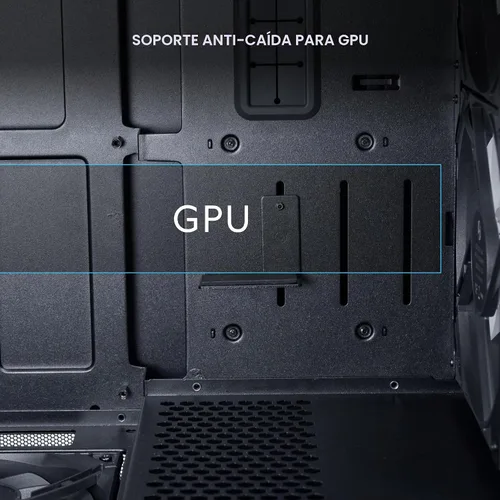 Vista 7 de Lian Li Lancool 207 Compact ATX RGB Carcasa de Computadora para Juegos, Chasis de Torre con Paneles de Malla Optimizados para el Flujo de Aire