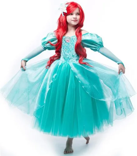 Vista 2 de Disfraz de princesa Cenicienta para niñas vestido de fiesta de cumpleaños Halloween