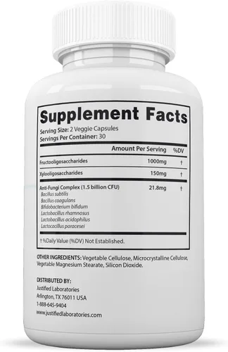 Vista 4 de Justified Laboratories Best Breath 1.5 mil millones de UFC Probiótico Apoyo Oral 60 Cápsulas