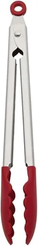 Vista 12 de KitchenAid Pinzas de acero inoxidable con punta de silicona, 12 pulgadas, Aqua Sky