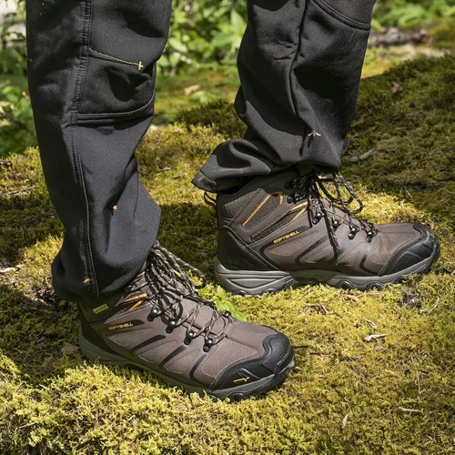 Vista 2 de NORTIV 8 Armadillo Botas de senderismo para hombre impermeables ligeras para exteriores, mochileros o senderismo