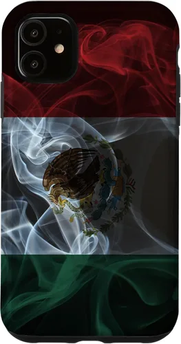 Vista 8 de Smoky Mexico Flag - Funda para iPhone 17 con diseño de orgullo mexicano ahumado