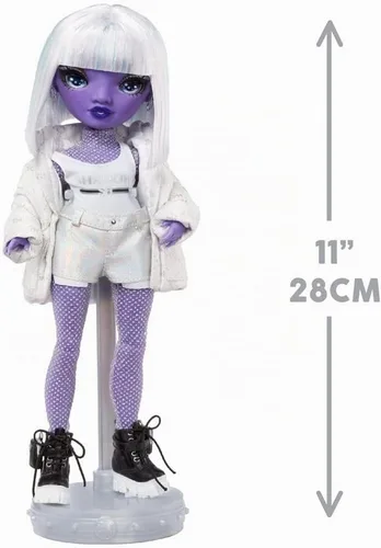 Vista 2 de Rainbow High Shadow High Dia Mante- Muñeca de moda morada. Traje de moda y más de 10 accesorios de juego coloridos. Gran regalo para niños de 4 a 12