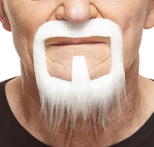 Vista 95 de Mustaches Self-Adhesive Stick On Fake Handlebar for Adults Negro