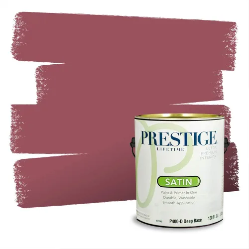 Vista 325 de Prestige Paints Pintura exterior e imprimación en uno, 1 galón, plano, coincidencia comparable de Valspar* Amber Rose*