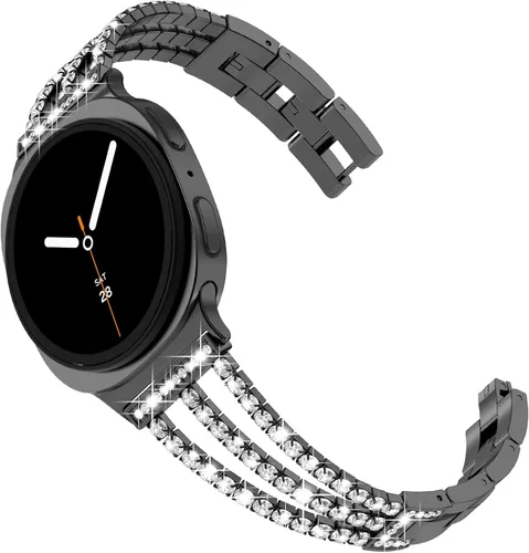 Vista 16 de FULLIFE Compatible with Samsung Galaxy Watch 7 6 5 4 FE Band 40mm 44mm for Women, Jewelry Metal Wristband Strap for Galaxy Watch 6 Classic 4 Classic