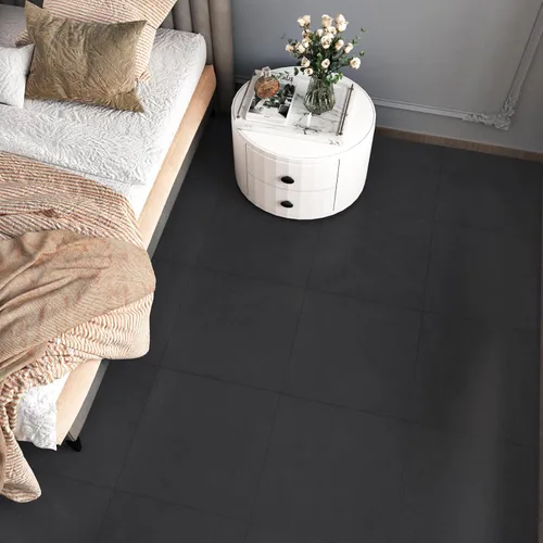 Vista 3 de Azulejos de vinilo autoadhesivos de mármol negro para baño, azulejos de vinilo autoadhesivos para despegar y pegar, azulejos de azulejos extraíbles