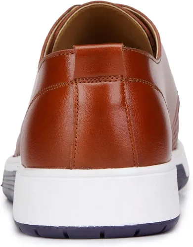 Vista 4 de BSROT Zapatos Oxford casuales para hombre, zapatos de vestir con cordones, cómodos zapatos deportivos de moda
