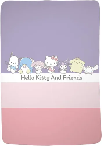Vista 20 de Sanrio Cinnamoroll Bedding - Manta de felpa de 90 x 62 pulgadas, suave y acogedora manta Kawaii para sofá, cama y viajes, regalo coleccionable