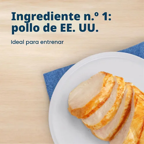 Vista 3 de Blue Buffalo - Premios crujientes Bursts para gatos, de pollo, tarro de 340,1 g